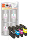Фото #1 товара Peach PI500-85 - Pigment-based ink - Black,Cyan,Magenta,Yellow - Brother - Multi pack - Brother DCPJ 132 W Brother DCPJ 150 Series Brother DCPJ 152 W Brother DCPJ 152 WR Brother... - 19 ml