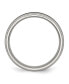 ფოტო #3 პროდუქტის Stainless Steel Polished Black Carbon Fiber Inlay 6mm Band Ring
