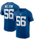 Фото #1 товара Men's Quenton Nelson Royal Indianapolis Colts Name and Number T-shirt