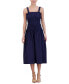 ფოტო #1 პროდუქტის Women's Cotton Smocked-Bodice Midi Sun Dress