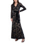 ფოტო #3 პროდუქტის Women's Lace V-Neck Gown