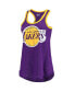 Фото #3 товара Women's Purple Los Angeles Lakers Showdown Burnout Tank Top