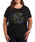 ფოტო #1 პროდუქტის Trendy Plus Size Butterfly Graphic T-shirt