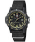 ფოტო #2 პროდუქტის Men's Swiss Leatherback Sea Turtle Giant Dive Black NATO Strap Watch 44mm