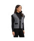 ფოტო #1 პროდუქტის Women's Textured Sweater Vest With Contrast Trim