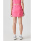 Women's Top Stitched Mini Skirt