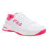 Фото #2 товара Fila Double Bounce 3 Pickleball Womens Pink, White Sneakers Athletic Shoes 5PM0