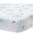 Фото #1 товара Sweet Daisy 100% Cotton White/Blue Floral Baby Fitted Crib Sheet