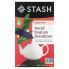 Фото #1 товара Stash Tea, Черный чай, без кофеина, английский завтрак, 18 чайных пакетиков, 36 г (1,2 унции)