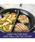 Фото #2 товара Advanced Home Hard-Anodized 12.5" Nonstick Divided Grill and Griddle Skillet