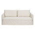 Sofa Beige Polyester Linen 210 x 93 x 95 cm