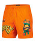 ფოტო #2 პროდუქტის Men's Orange Teenage Mutant Ninja Turtles Mikey Defender Woven Shorts