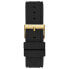 Фото #4 товара GUESS Ladies 39mm Watch - Black Strap Gold Tone Case Clear Dial