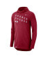 ფოტო #3 პროდუქტის Men's Crimson Oklahoma Sooners Team Performance Long Sleeve Hoodie T-shirt