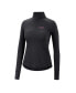 ფოტო #3 პროდუქტის Women's Black LSU Tigers Core Quinn Raglan Quarter-Zip Top