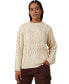 Фото #1 товара Women's Heritage Cable Oversized Pullover Sweater