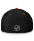 ფოტო #3 პროდუქტის Men's Black, Orange Philadelphia Flyers Authentic Pro Rink Two-Tone Flex Hat