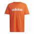 Фото #1 товара Футболка Мужская Adidas Essentials Embroidered Linear Оранжевая