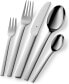 WMF Tavira Cutlery Set for 6 People, 30 Pieces, Monobloc Knife, Polished Cromargan Stainless Steel, Shiny, Dishwasher Safe