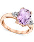 ფოტო #1 პროდუქტის Pink Amethyst (2-7/8 ct. t.w.) & Diamond (1/10 ct. t.w.) Ring in 14k Rose Gold