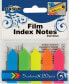 Фото #1 товара Канцелярский набор CENTRUM Закладки индексирующие PP 45x12 мм, стрелки неоновые 5 цветов по 20 штук