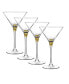 Фото #1 товара Helix Gold Martini Glasses, Set Of 4