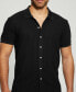 ფოტო #3 პროდუქტის Men's Pointelle Short Sleeve Knit Shirt