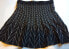 Studio M Women's Knit Skirt Windowpane Black S