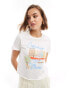 ASOS DESIGN baby tee with copenhagen graphic in white