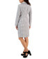 ფოტო #2 პროდუქტის Women's Polka-Dot Three-Button Skirt Suit, Regular and Petite Sizes