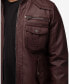 Men's Faux Shearling Lining Utility Jacket