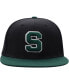 Men's Black and Green Michigan State Spartans Team Color Two-Tone Fitted Hat