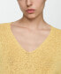Фото #2 товара Women's Fine-Knit V-Neck Sweater