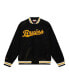 Men's Black Boston Bruins 100th Anniversary Satin Raglan Full-Snap Jacket