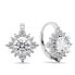 Фото #1 товара Breathtaking silver earrings with clear zircons EA405W