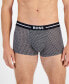 ფოტო #3 პროდუქტის BOSS by Men's 3-Pk. Stretch Logo Waistband Trunks