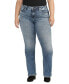 ფოტო #1 პროდუქტის Plus Size Suki Mid Rise Curvy Fit Bootcut Jeans