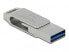 Фото #5 товара Delock 54076 - 128 GB - USB Type-A / USB Type-C - 3.2 Gen 1 (3.1 Gen 1) - 71 MB/s - Swivel - Silver