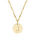 ფოტო #1 პროდუქტის Madeline 14K Gold Plated Initial Pendant