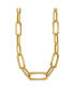 18k Yellow Gold Fancy Oval Link Necklace