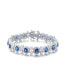 Фото #1 товара Cubic Zirconia Sterling Silver Colored and Clear Cubic Zirconia 'Bling' Bracelet