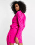 Фото #2 товара ASOS DESIGN – Kurzes Blazer-Kleid in Rosa mit drapiertem Gürtel mit Schnalle