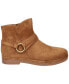 Фото #2 товара Women's Izzy Buckle Detail Inside Zip Ankle Booties