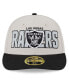 Men's Stone, Black Las Vegas Raiders 2023 NFL Draft Low Profile 59FIFTY Fitted Hat