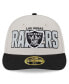 ფოტო #3 პროდუქტის Men's Stone, Black Las Vegas Raiders 2023 NFL Draft Low Profile 59FIFTY Fitted Hat