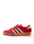 Фото #2 товара adidas Originals Gazelle Indoor trainers in red and blue velvet