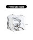 Фото #4 товара Стол кофейный дизайн текстура куба Simplie Fun модерн белый МДФ + наклейка - 15,75 дюймов