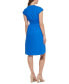 ფოტო #3 პროდუქტის Women's Cotton V-Neck A-Line Tie-Waist Dress