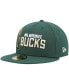 Фото #2 товара Men's Hunter Green Milwaukee Bucks Champs Trophy 59Fifty Fitted Hat