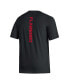 Фото #3 товара Men's Black CR Flamengo Vertical Back T-Shirt